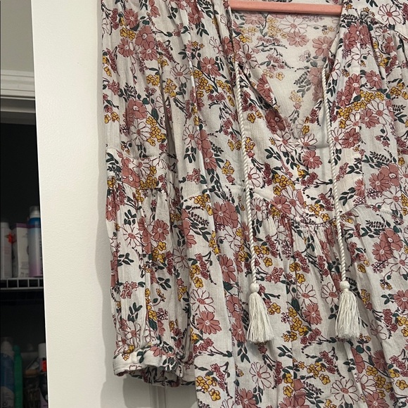 Caslon Floral Blouse - Pink and Yellow - Picture 7 of 14